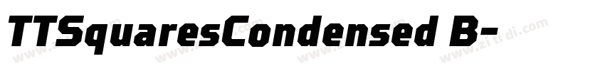 TTSquaresCondensed B字体转换